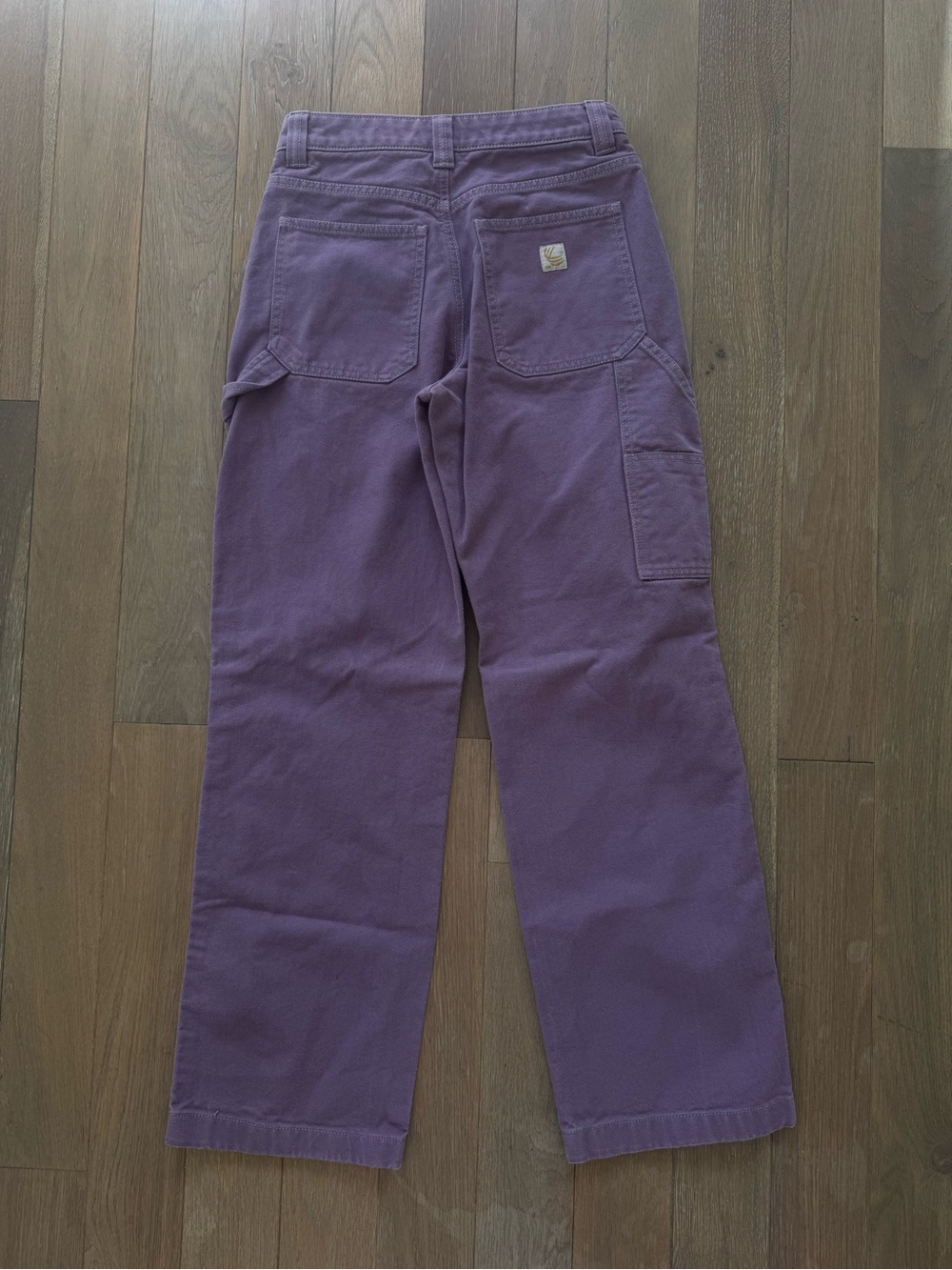 Aritzia Purple Wide-Leg Utility Jeans - Picture 2 of 7